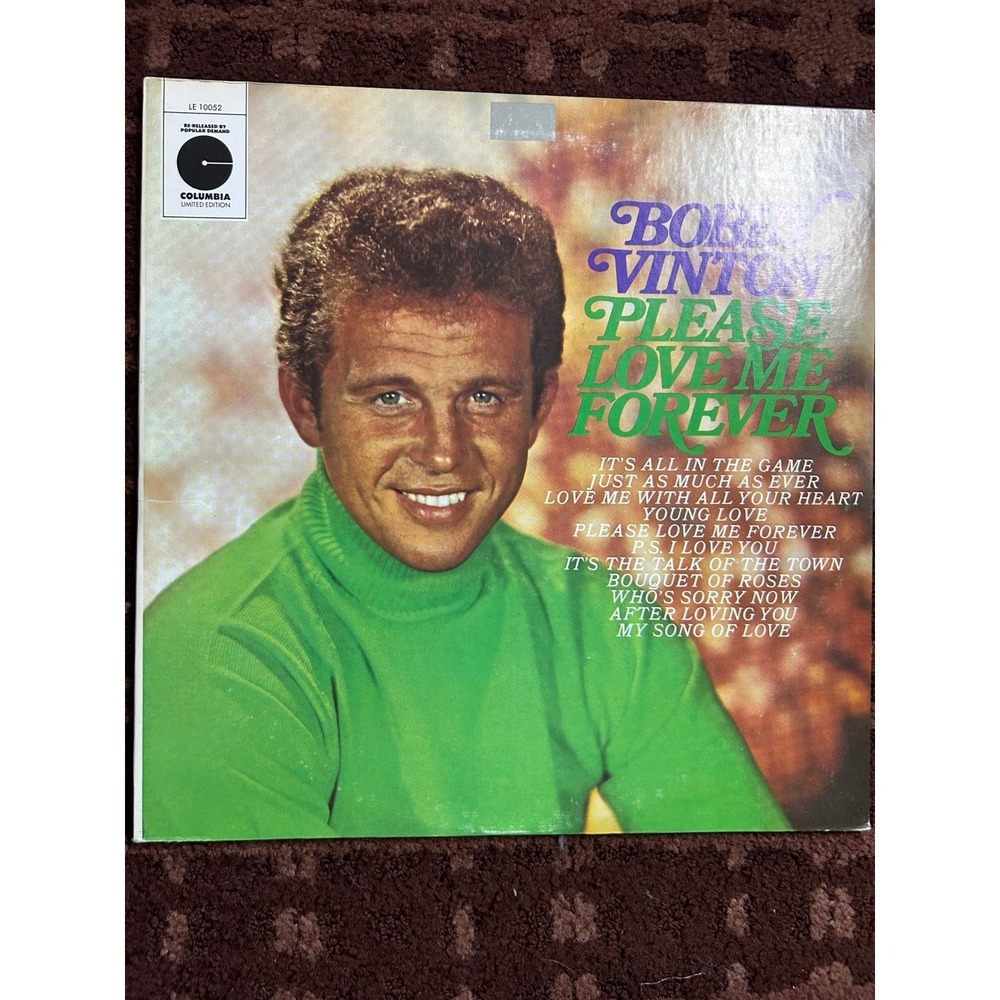 Bobby Vinton Please Love Me Forever Vinyl LP Columbia Limited Edition LE‎ 10052